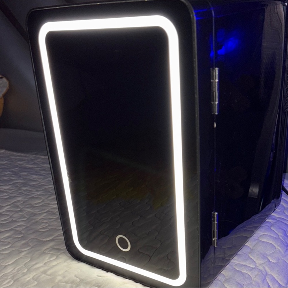 Black LED Skincare Fridge